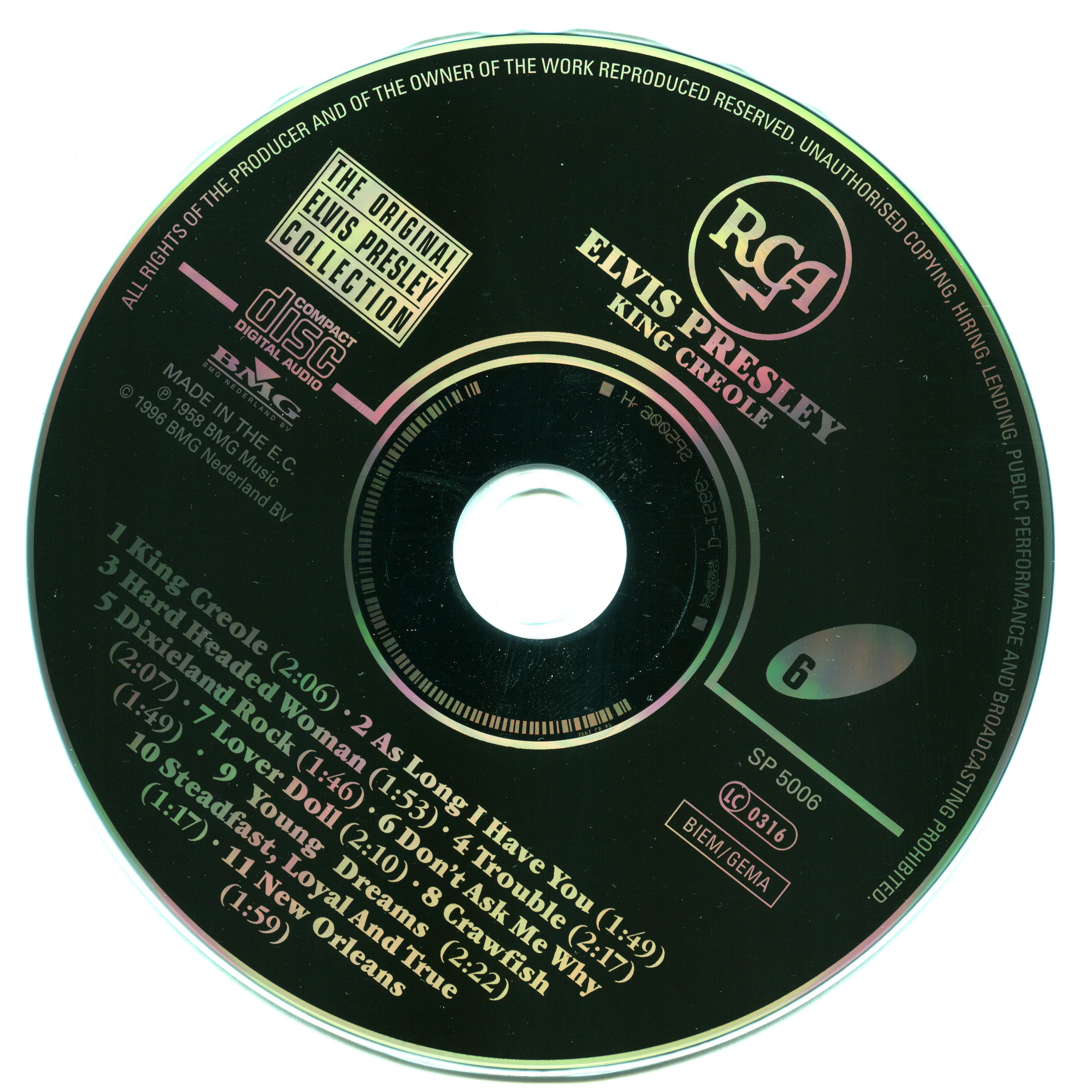 Elvis Presley  The Original Elvis Presley Collection 06; King Creole : CD